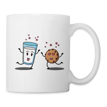 Cookie and glass of milk - Mug - white - Right