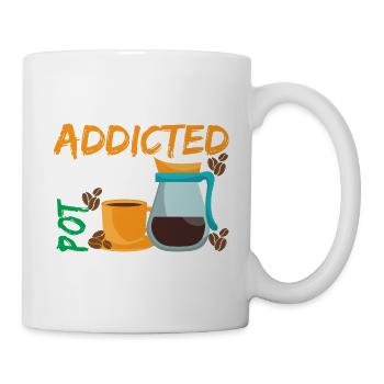 Süchtig nach The Pod Kaffee - Tasse - Weiß - Rechts