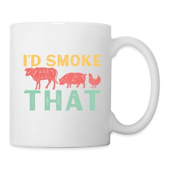 Das würde ich rauchen - Tasse - Weiß - Rechts