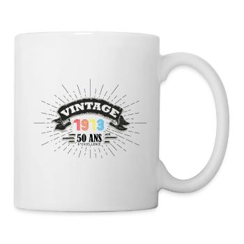 Vintage exemplaire unique 1973 Edition limitée - Mug blanc - blanc - Droite