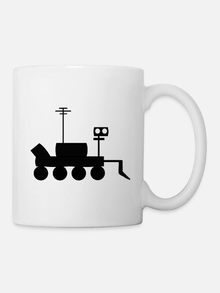 Der Mars Entdecker - Tasse - Weiß