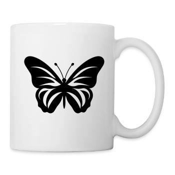 Papillon - Mug blanc - blanc - Droite
