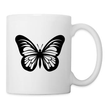 Papillon - Mug blanc - blanc - Droite