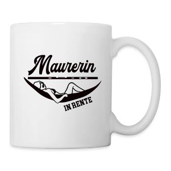 Maurerin Rente Rentnerin Ruhestand Maurermeisterin - Tasse - Weiß - Rechts