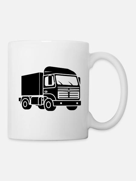 LKW - Tasse - Weiß