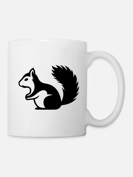 Eichhörnchen - Tasse - Weiß