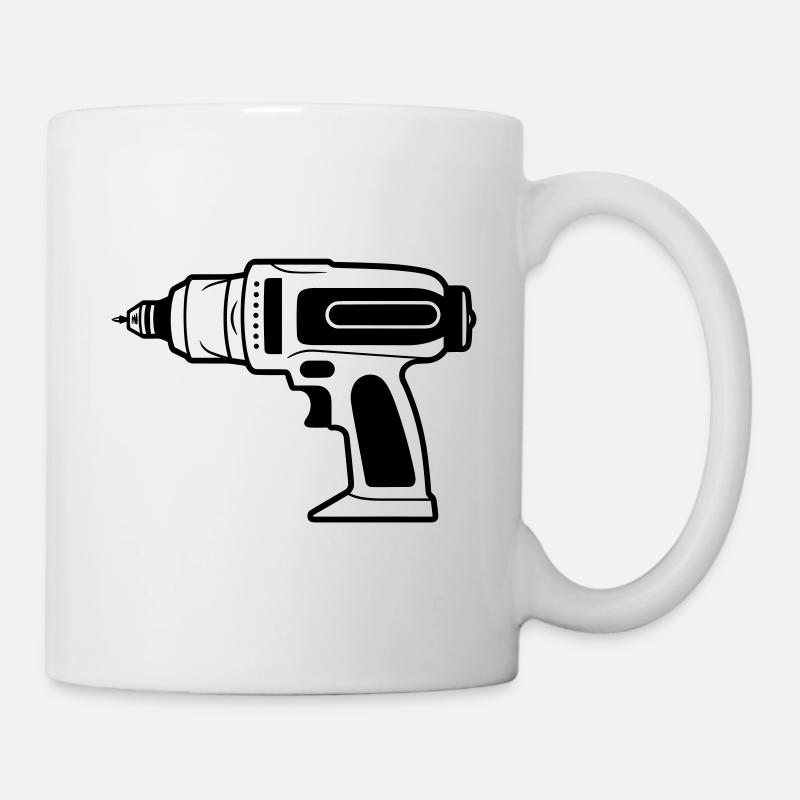 Bohrer - Tasse - Weiß