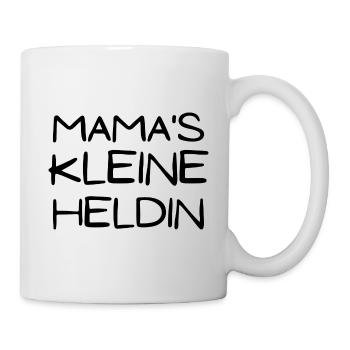 Mama's kleine Heldin - Tasse - Weiß - Rechts