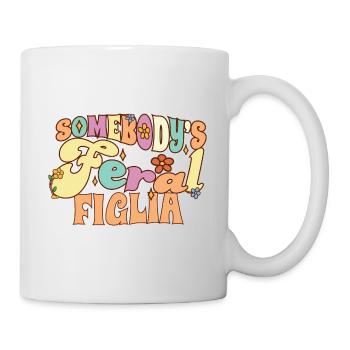 Quelqu’un Feral Figlia Fille italienne Wild - Mug blanc - blanc - Droite