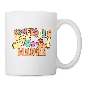 Somebody’s Feral Madre Spanish Mom Funny Family - Mug blanc - blanc - Droite