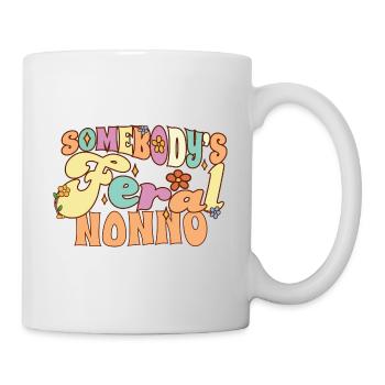 Somebody's Feral Nonno Italian Grandpa Funny - Mug - white - Right