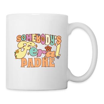 Somebody's Feral Spanish Dad Funny Father Pun - Mug - white - Right