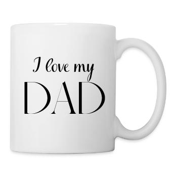 Ich liebe meinen Papa - Tasse - Weiß - Rechts
