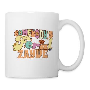 Somebody's Feral Zayde Yiddish Grandfather Family - Mug - white - Right