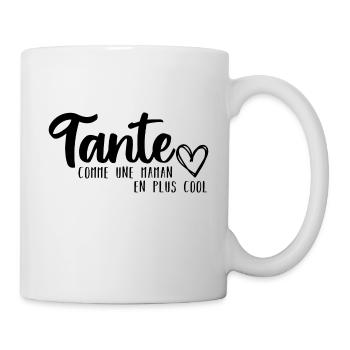 Tante comme une maman cool humour tata cadeau - Mug blanc - blanc - Droite
