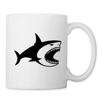 Hai - Tasse - Weiß - Rechts