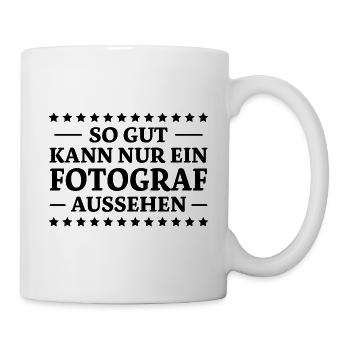 Fotograf Spruch Foto Lustiges Fotograf Geschenk - Tasse - Weiß - Rechts