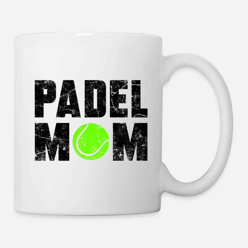 Padel Mom grunge - Mug - white