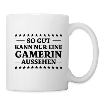 Gamerin Spruch Videospiel Sprüche Gamerin Geschenk - Tasse - Weiß - Rechts
