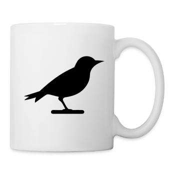 Oiseau - Mug blanc - blanc - Droite