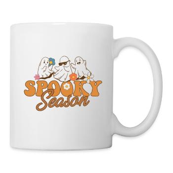 Halloween Spooky Season Boo Ghost Let's Go Ghouls - Mug - white - Right
