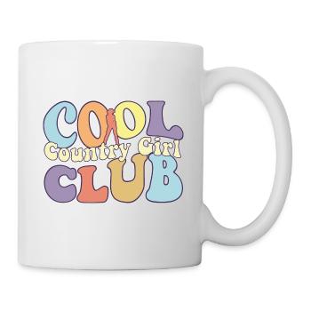 Cool Country Girls Club Howdy Rodeo Southern - Tasse - Weiß - Rechts