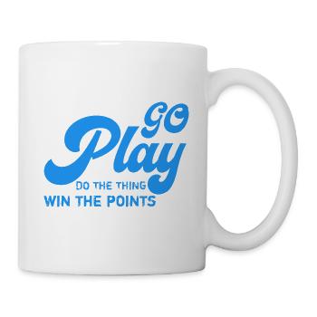 Gehen Sie spielen, tun Sie das, um die Punkte zu gewinnen. - Tasse - Weiß - Rechts