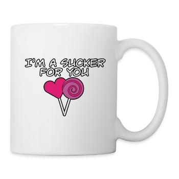 I’m A Sucker For You Match de jeu de mots pour la Saint-Valentin - Mug blanc - blanc - Droite