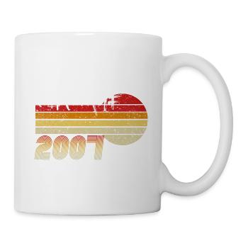 Millésime 2007 - Né 2007 - Année des Héros ! - Mug blanc - blanc - Droite