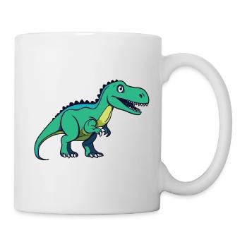 Dinosaure / Animal / Préhistorique / Reptile / Garçons - Mug blanc - blanc - Droite