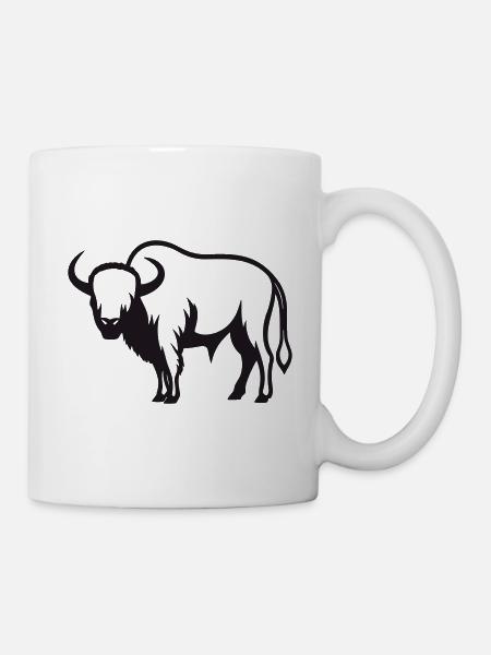 Büffel - Tasse - Weiß