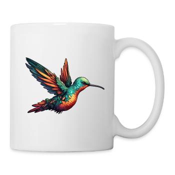 Colibri / Oiseau / Animal / Vol / Ailes / Plumes - Mug blanc - blanc - Droite