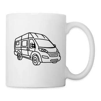 Van / Camper Van - Front - Black - Mug - white - Right
