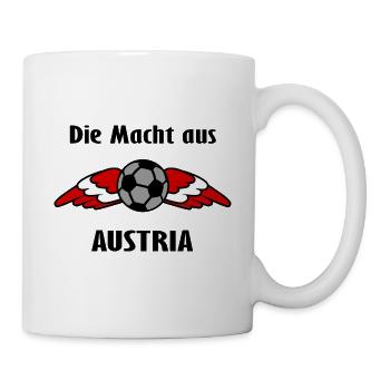 Les supporters de l’Autriche - Mug blanc - blanc - Droite