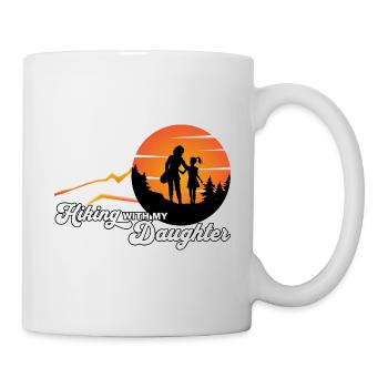 Randonner avec ma fille - wandern mit Tochter - Mug blanc - blanc - Droite