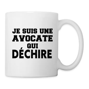 Je suis une avocate qui déchire - Mug blanc - blanc - Droite