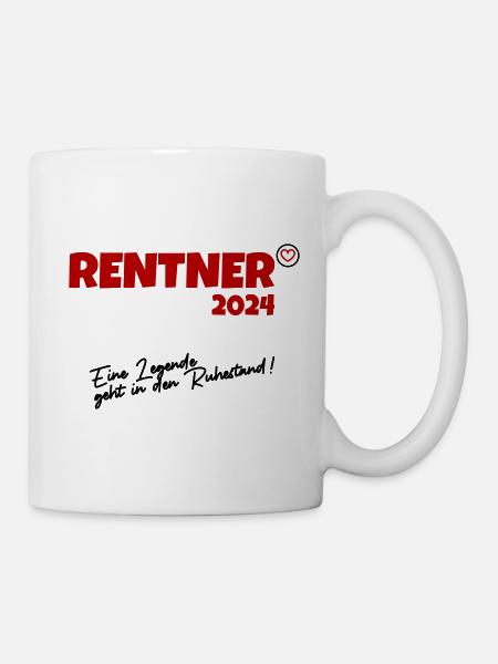 Rentner 2024 Legende - Tasse - Weiß