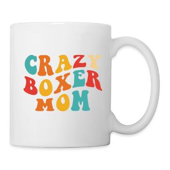 Crazy Boxer Mom - Gift for Mom - Mug - white - Right
