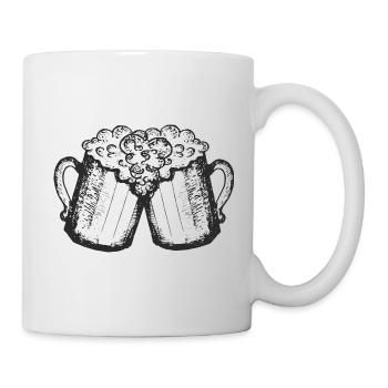 Pichets à bière - Mug blanc - blanc - Droite