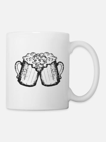 Beer Krüge - Tasse - Weiß