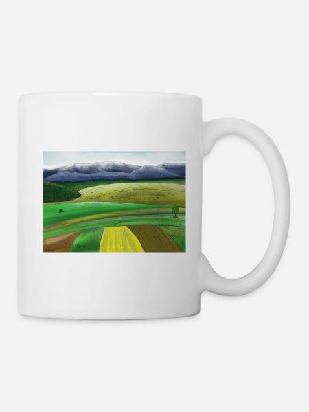 Comic Landschaft - Tasse - Weiß