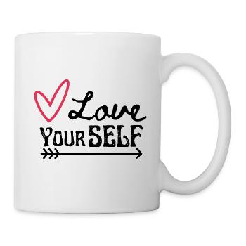 Love your self - Mug blanc - blanc - Droite