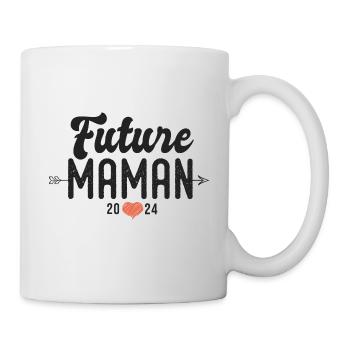 couple Future maman 2024 annonce grossesse - Mug blanc - blanc - Droite