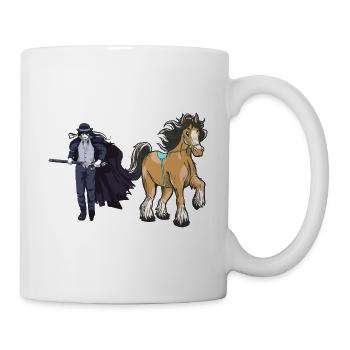 Fairy Tale Character Fairy Tale Swordsman Horse Horse - Mug - white - Right
