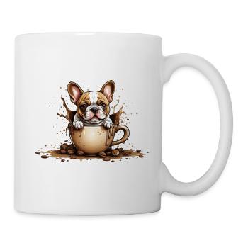 COFFEE FRENCH BULLDOG - Mug - white - Right