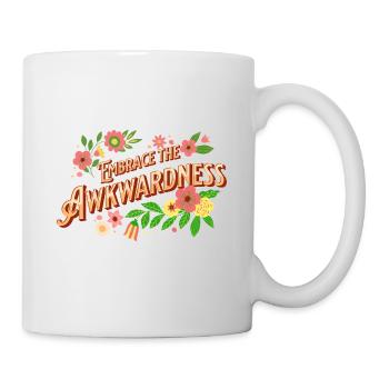 Awkward Elegance Blossoming Floral Embrace Life - Tasse - Weiß - Rechts