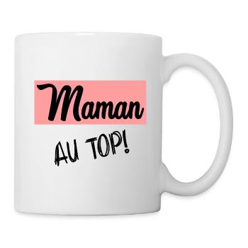 MAMAN. FÊTE DES MÈRES - Mug blanc - blanc - Droite
