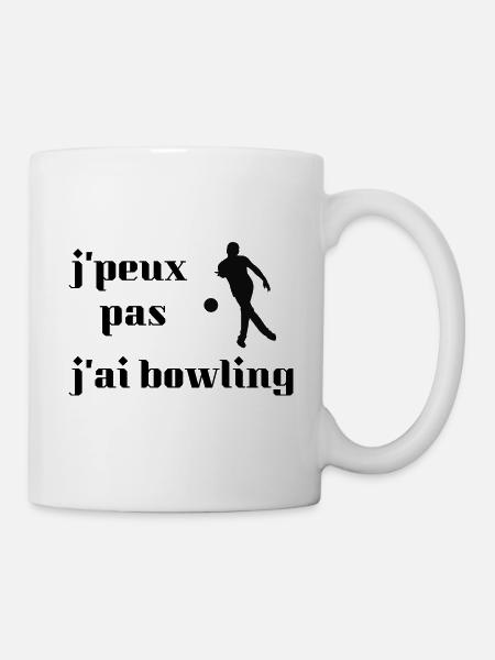 Cadeau J'peux j'ai bowling - Mug blanc - blanc