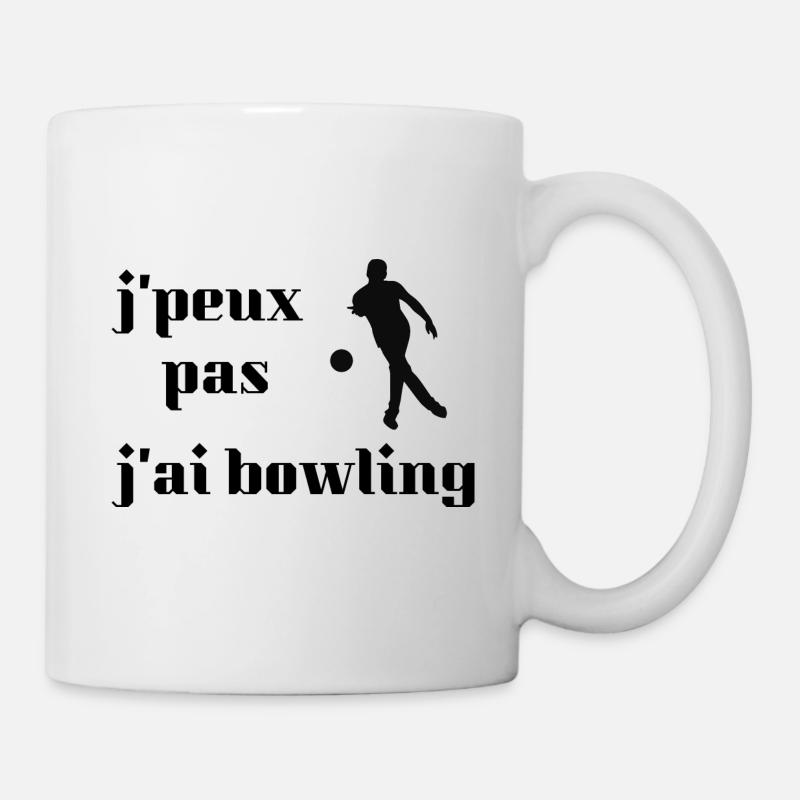 Cadeau J'peux j'ai bowling - Mug blanc - blanc