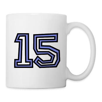 15. 15 ANS. 15e ANNIVERSAIRE. ANNIVERSAIRE 15 ANS. - Mug blanc - blanc - Droite